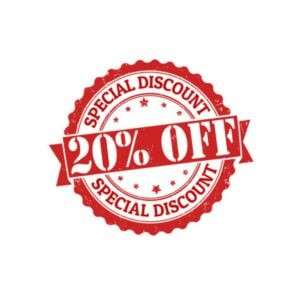 20% off 